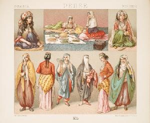 Auguste Racinet, Le Costume Historique, Volume 3, 1888. Gift of Robert L.B. Tobin. 