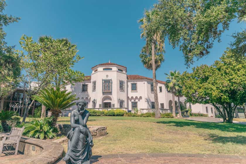 McNay Grounds with statue